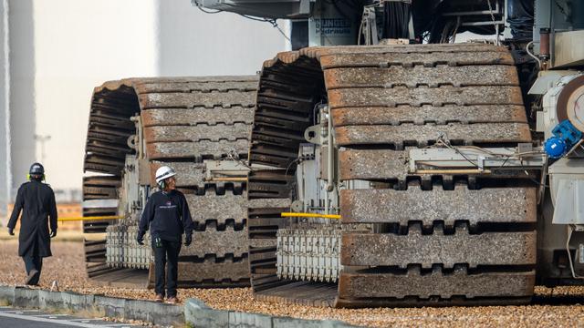 NASA image: NASA's Artemis II SLS Rocket and Orion Spacecraft Rollout to Launch Pad 39B